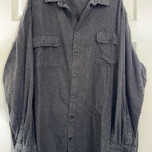 Men's Gray Casual Button Down Shirt